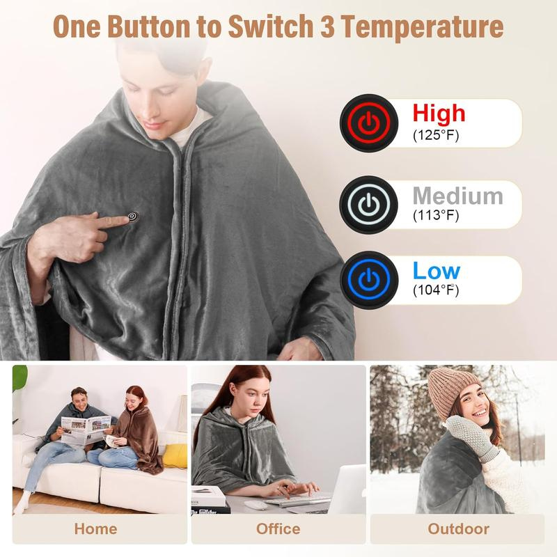 Snug Hug Heated Shawl Blanket 2.0