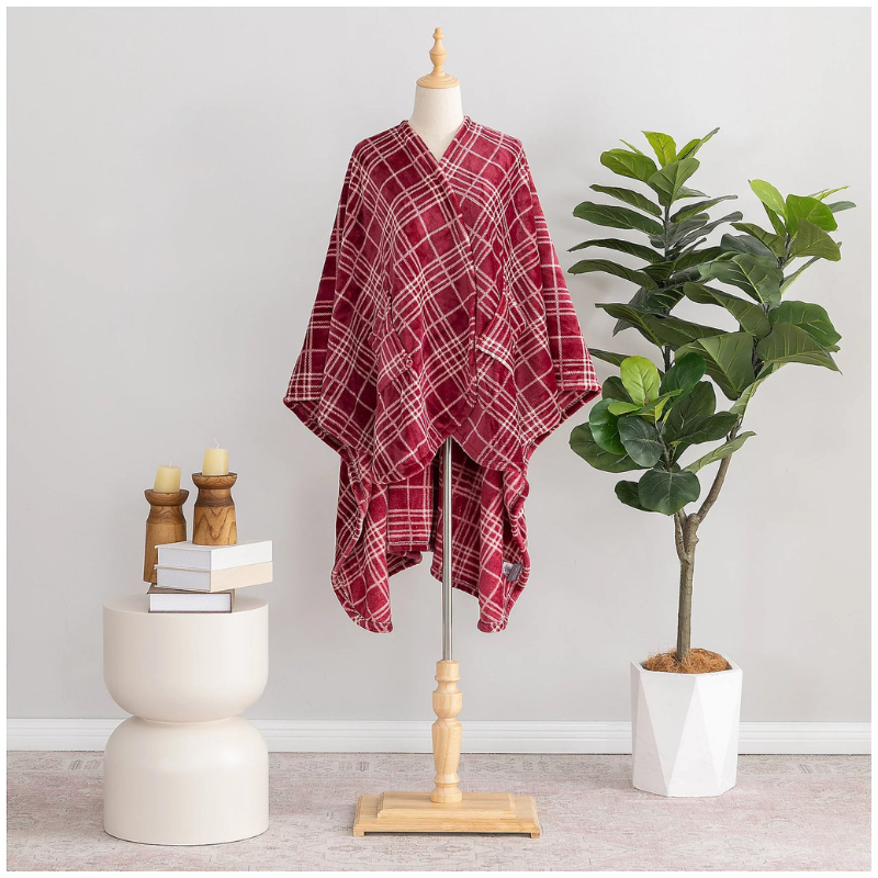 Plaid Luxe Wearable Throw
