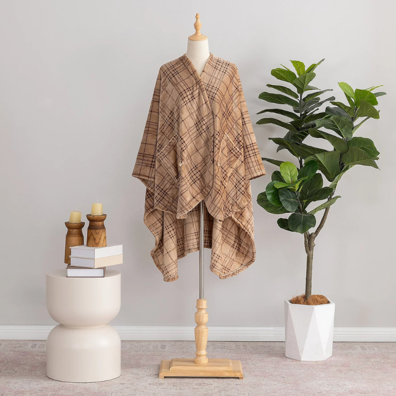Plaid Luxe Wearable Throw