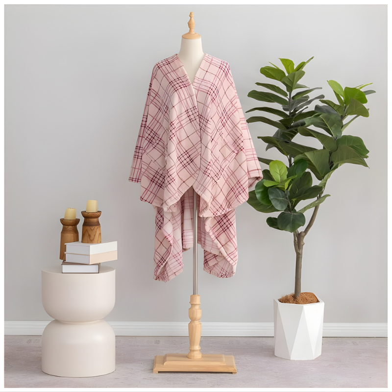 Plaid Luxe Wearable Throw
