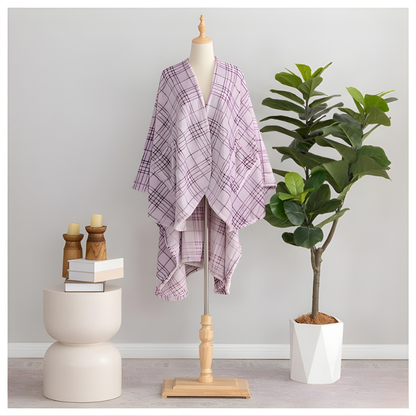 Plaid Luxe Wearable Throw
